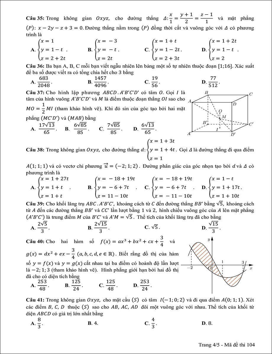Mã đề 104 (trang 4)